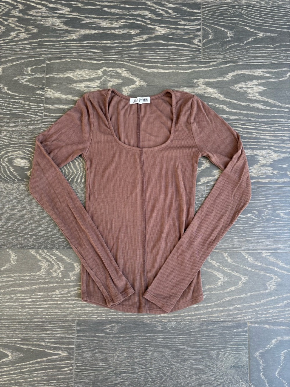 JOAH BROWN Ribbed Top